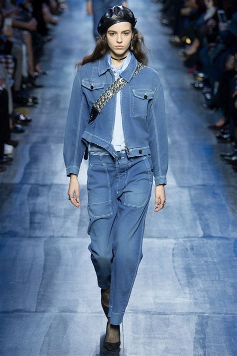 dior fall 2017 denim suit|christian Dior fall 2017.